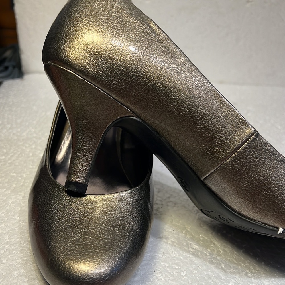 Etienne Aigner Metallic Heels